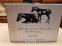 Black Horse Ranch Collection Saddlebred Rose Grey Resin/Porcelain