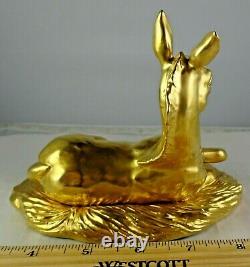 Boehm Gem & Gold Collection Reclining Foal Horse Figurine #5