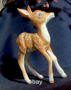 Boehm Porcelain Adorable Fawn #400-90 Horse & Feather Logo Made In USA EUC