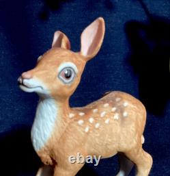 Boehm Porcelain Adorable Fawn #400-90 Horse & Feather Logo Made In USA EUC
