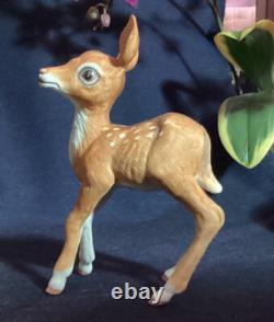 Boehm Porcelain Adorable Fawn #400-90 Horse & Feather Logo Made In USA EUC