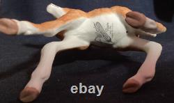 Boehm Porcelain Adorable Fawn #400-90 Horse & Feather Logo Made In USA EUC