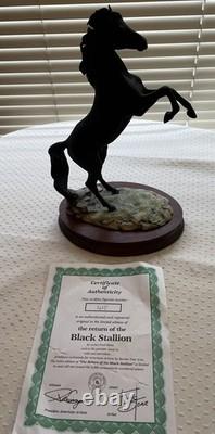 Border Fine Arts Fred Stone Ltd Ed. 415/3500 The Return Of The Black Stallion Border Fine Arts Fred Stone Ltd Ed. 415/3500 The Return Of The Black Stallion