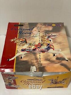 Breyer 50th Anniversary Carousel Horse w Music Box Porcelain # 79100 box damaged