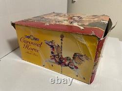 Breyer 50th Anniversary Carousel Horse w Music Box Porcelain # 79100 box damaged