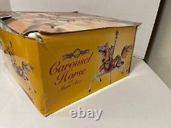 Breyer 50th Anniversary Carousel Horse w Music Box Porcelain # 79100 box damaged