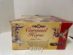 Breyer 50th Anniversary Carousel Horse w Music Box Porcelain # 79100 box damaged