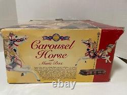 Breyer 50th Anniversary Carousel Horse w Music Box Porcelain # 79100 box damaged