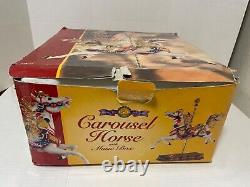 Breyer 50th Anniversary Carousel Horse w Music Box Porcelain # 79100 box damaged