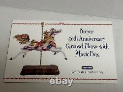 Breyer 50th Anniversary Carousel Horse with Music Box Porcelain # 79100