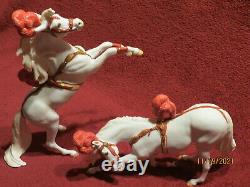 Breyer #79296 Porcelain Circus Ponies in Costume Horse Figurines 1996 Ltd Ed