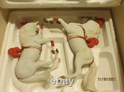 Breyer #79296 Porcelain Circus Ponies in Costume Horse Figurines 1996 Ltd Ed
