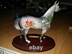 Breyer #8181 Tally Ho Gallery Porcelain Horse & Dark Cherry Wood Base Retired
