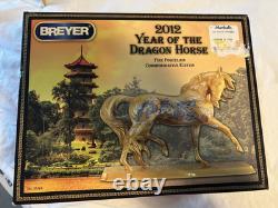 Breyer Fine Porcelain Model Horse 2012 YEAR OF THE DRAGON #1444 Gold Esprit NIB