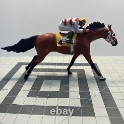 Breyer Galleries Porcelain Quarter Horse Race Horse Refrigerator withKip Dickerson