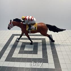 Breyer Galleries Porcelain Quarter Horse Race Horse Refrigerator withKip Dickerson