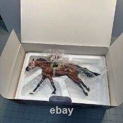 Breyer Galleries Porcelain Quarter Horse Race Horse Refrigerator withKip Dickerson