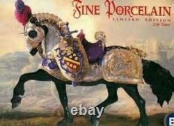 Breyer Great Horse in Armor, Fine Porcelain # 79197, Mint BNIB with COA