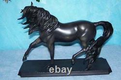 Breyer Model Horse Gallery Black Porcelain Esprit with COA