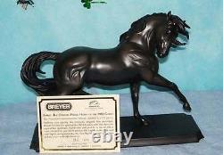 Breyer Model Horse Gallery Black Porcelain Esprit with COA