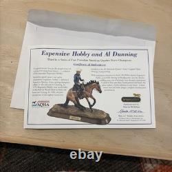 Breyer Porcelain EXPENSIVE HOBBY & Al DUNNING, AQHA, Reining, COA