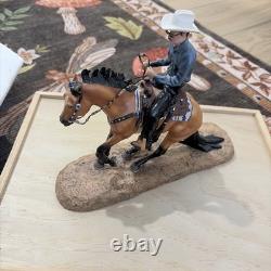 Breyer Porcelain EXPENSIVE HOBBY & Al DUNNING, AQHA, Reining, COA