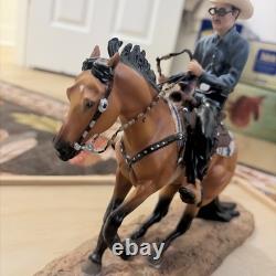 Breyer Porcelain EXPENSIVE HOBBY & Al DUNNING, AQHA, Reining, COA