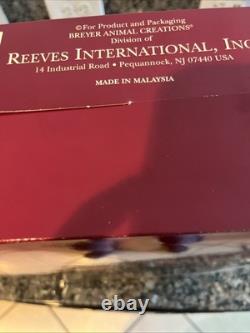 Breyer Porcelain EXPENSIVE HOBBY & Al DUNNING, AQHA, Reining, Wood Base, COA Box