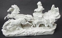 C 1825 A W F Kister Scheibe-alsbach German Porcelain Napoleon Sled Horses