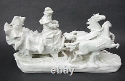 C 1825 A W F Kister Scheibe-alsbach German Porcelain Napoleon Sled Horses