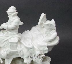 C 1825 A W F Kister Scheibe-alsbach German Porcelain Napoleon Sled Horses