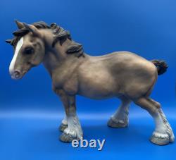 C Martinu Made In Spain Large 14 Fine Porcelain Draft Horse Figurine, Signed