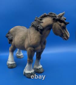C Martinu Made In Spain Large 14 Fine Porcelain Draft Horse Figurine, Signed