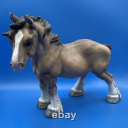 C Martinu Made In Spain Large 14 Fine Porcelain Draft Horse Figurine, Signed