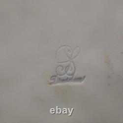 CARL THIEME DRESDEN PORCELAIN FIGURE HORSES with Dog STATUE ANTIQUE Broken Tail