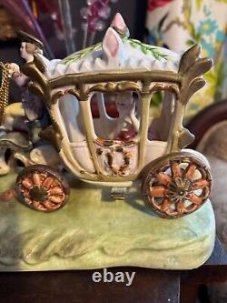 Capodimonte 1960s porcelain Cinderella royal carriage