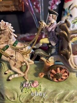 Capodimonte 1960s porcelain Cinderella royal carriage