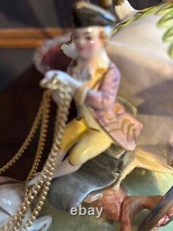 Capodimonte 1960s porcelain Cinderella royal carriage