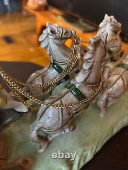 Capodimonte 1960s porcelain Cinderella royal carriage