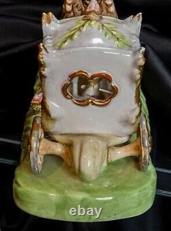 Capodimonte Armani Porcelain Horse Drawn Royal Carriage Rare withN stamp near-mint