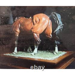 Capodimonte Figurine Crown N Twin Horse with Stand 8.5 high Made in Italy