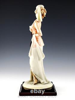 Capodimonte Italy Bruno Merli Figurine 12-3/4 VICTORIAN HORSE RIDING LADY Mint