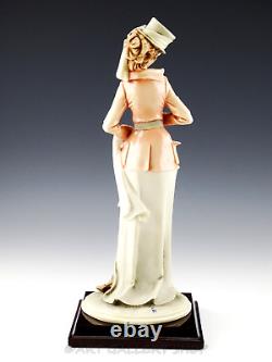 Capodimonte Italy Bruno Merli Figurine 12-3/4 VICTORIAN HORSE RIDING LADY Mint