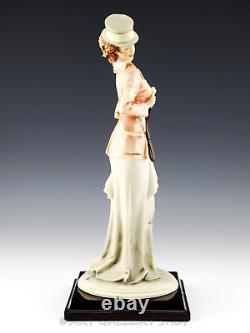 Capodimonte Italy Bruno Merli Figurine 12-3/4 VICTORIAN HORSE RIDING LADY Mint