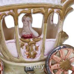 Capodimonte Royal Horse Coach Carriage Porcelain 14 Figural Vintage N2166