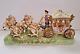 Capodimonte Vintage Cinderella Carriage Horses Driver Porcelain Italy Pre-owned