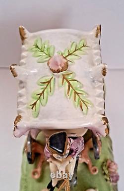 Capodimonte Vintage Cinderella Carriage Horses Driver Porcelain Italy Pre-owned