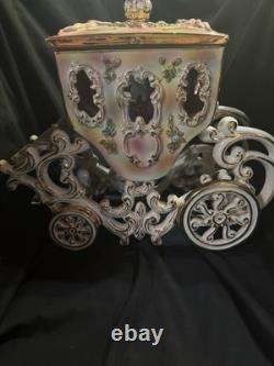 Capodimonte Vintage Porcelain Horse With Carriage