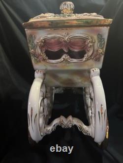 Capodimonte Vintage Porcelain Horse With Carriage