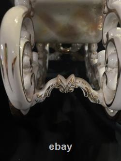 Capodimonte Vintage Porcelain Horse With Carriage